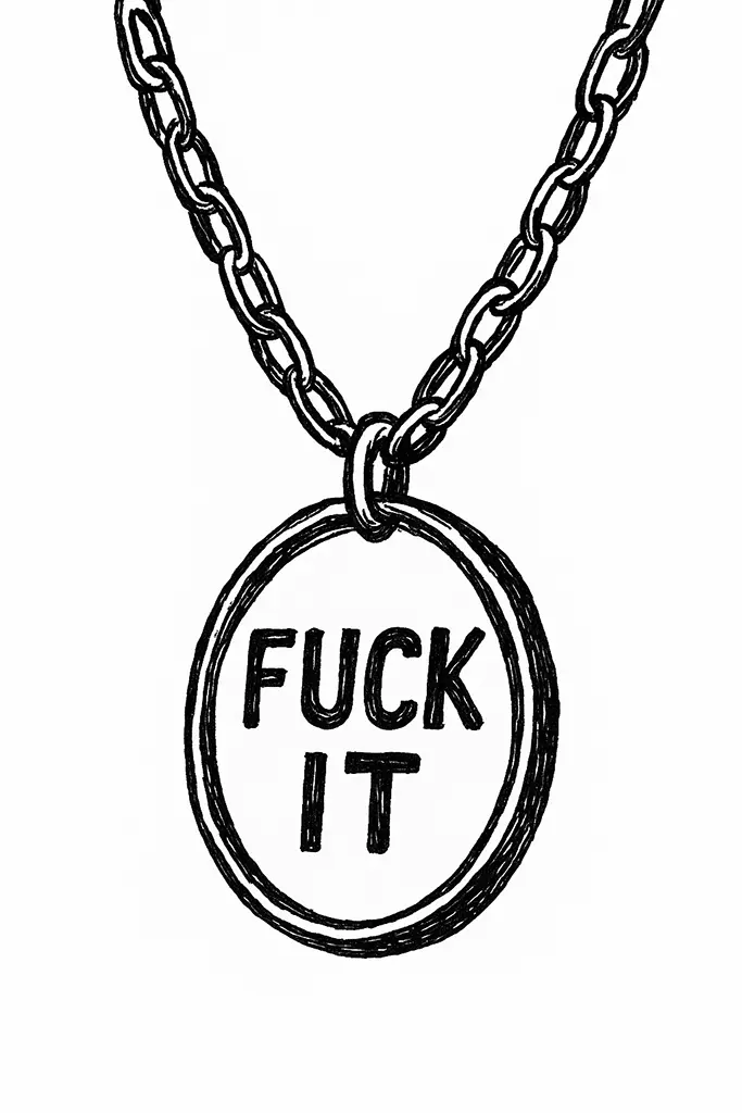 Fuck It necklace